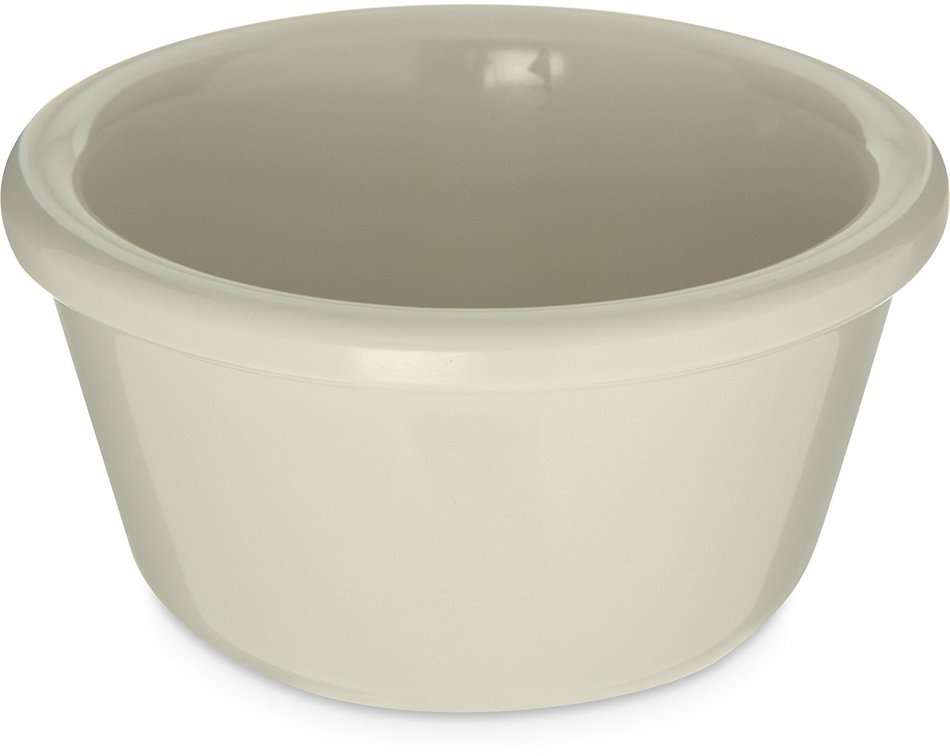 Carlisle S28542 Melamine Smooth Ramekin, 4 oz Capacity, 1.43" Height, Bone (Case of 48) N5