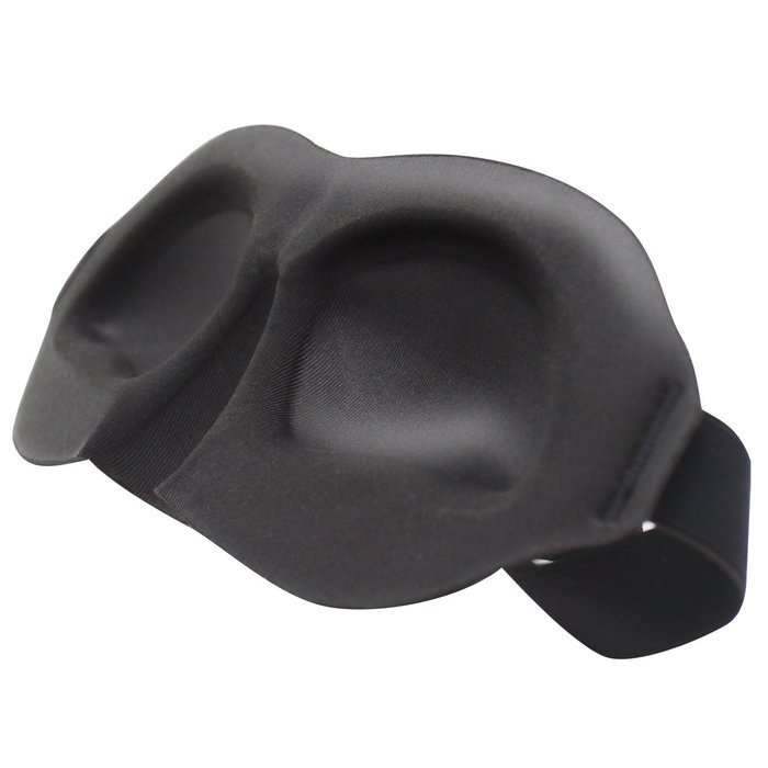 Sleep Mask- Contoured & Comfortable Eye Mask for Sleeping & Free Ear Plugs Carry Pouch. Lightweight 3D Blindfold... N9
