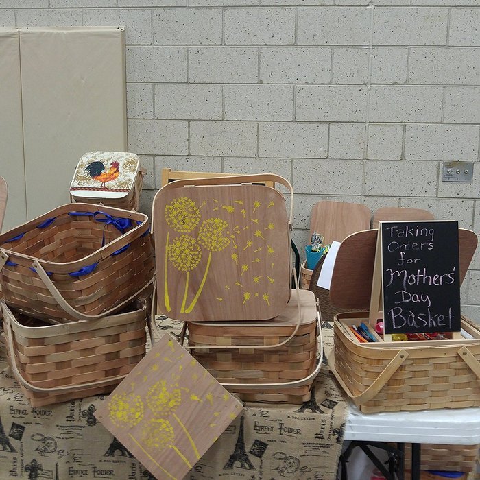 Picnic Pie Basket Handmade in USA