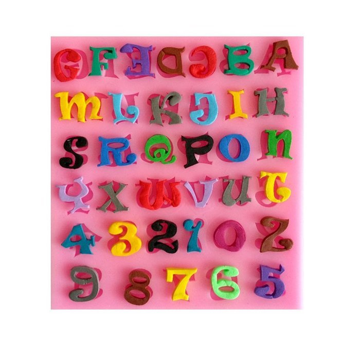 SHINA New Arrival Fondant Silicone Sugar Letters And Numbers Shaped Cake Craft Mold For Your Baby N6