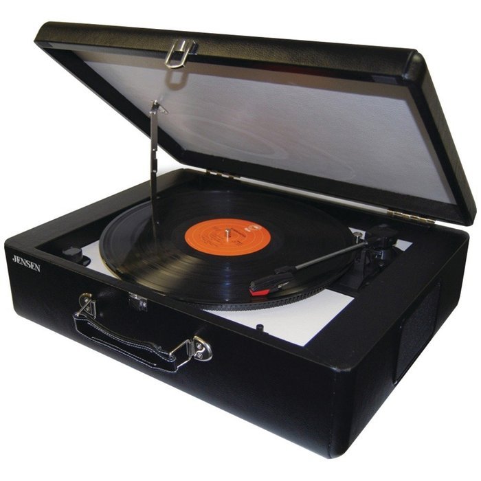 Jensen JENJTA420 JTA-420 Portable Turntable with built in Speakers.