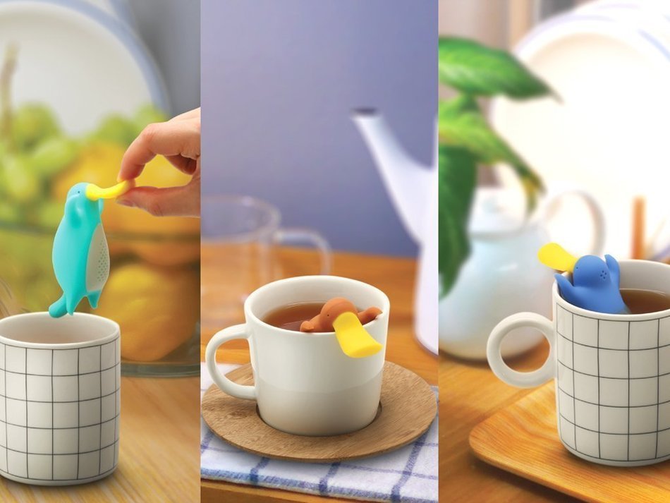 Bekith 3 Pack Silicone Platypus Loose Leaf Tea Infuser Strainer for Herbal Weight Loss Tea and Mulling Spices N5