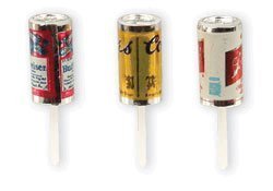 Oasis Supply Mini Beer Cans with Plastic Pick for Cake Decorating, 2.5-Inch