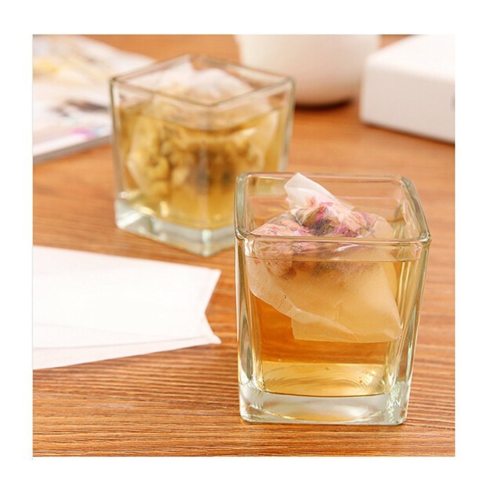 50pcs Disposable String Empty Teabags Heat Seal Filter Paper Herb Loose Tea Bags N3