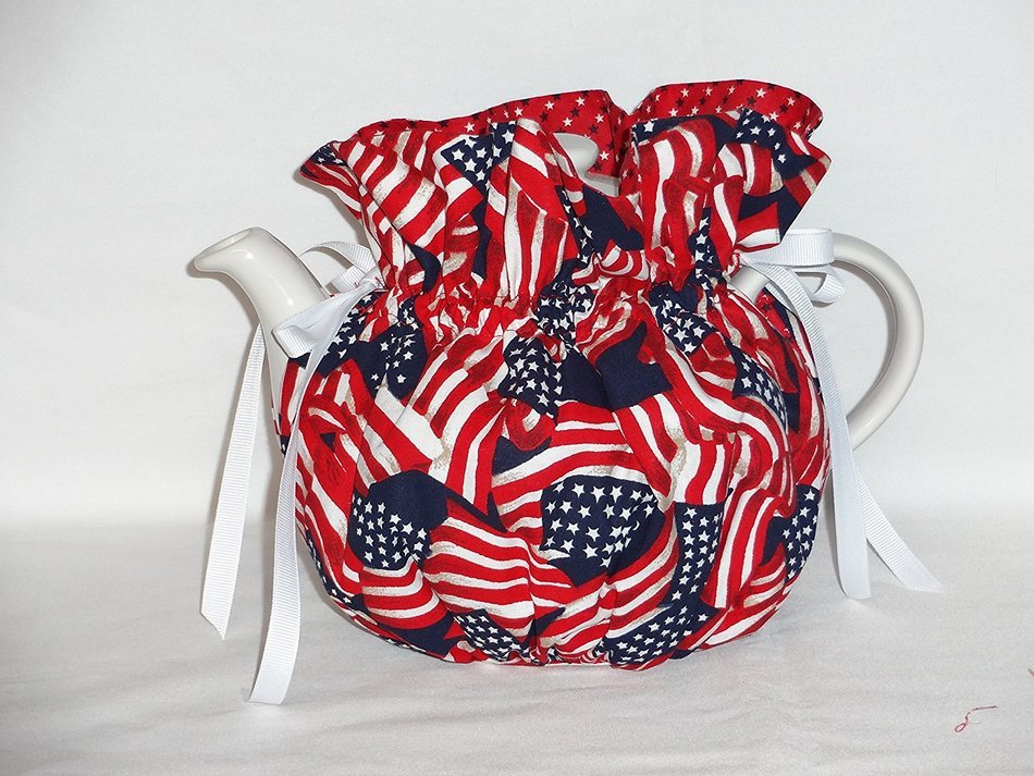 Patriotic 6 Cup Reversible Tea Pot Cozy