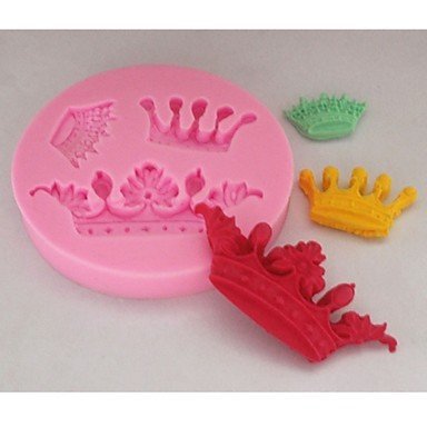 Y&XL&H Bakeware Silicone Imperial Crown Baking Molds for Chocolate Cake (Random Colors) N3