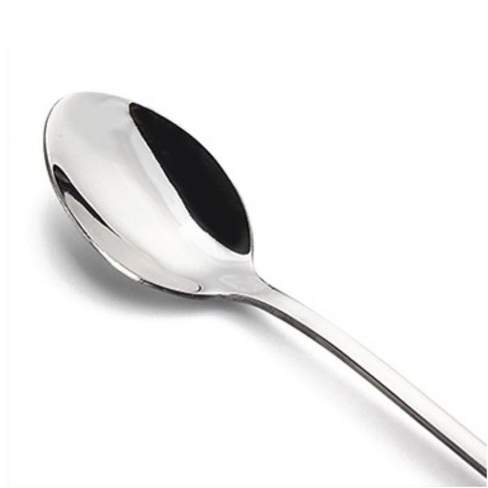 EXIU 2PCS Stainless Steel Cocktail Coffee Latte Ice Cream Soup Tea Long Spoons N4