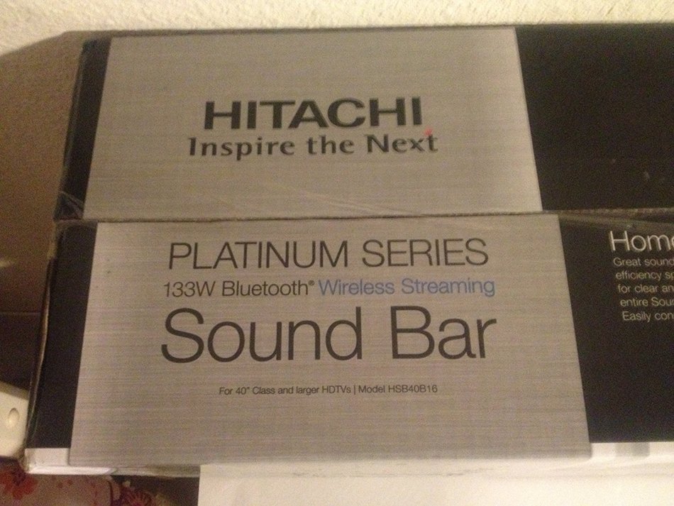 Hitachi HSB40B16 40 inch Bluetooth-Enabled Sound Bar N2