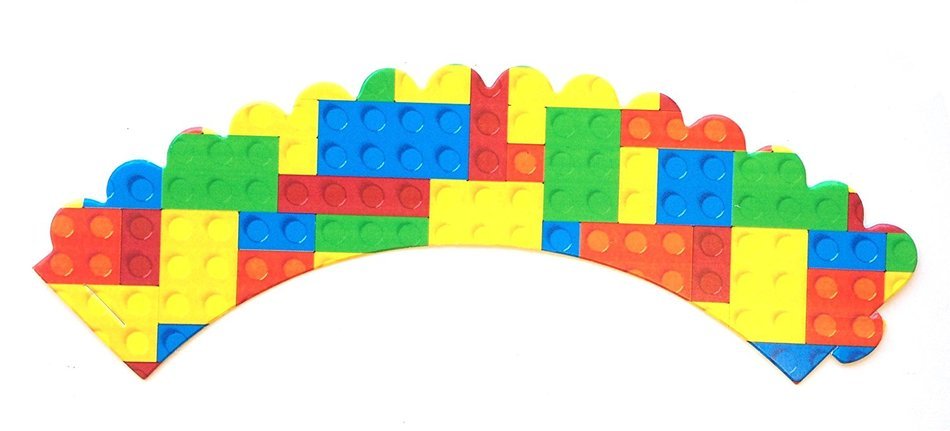 Building Blocks Cupcake Wrappers 24ct N2