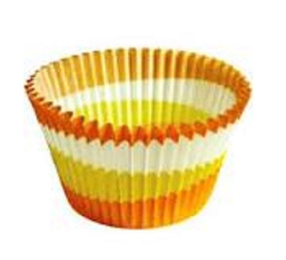 SWEDEN CUPCAKE CREATIONS 32 STANDARD MUFFIN BAKING CUP ORANGE CIRCLES W/RECIPE