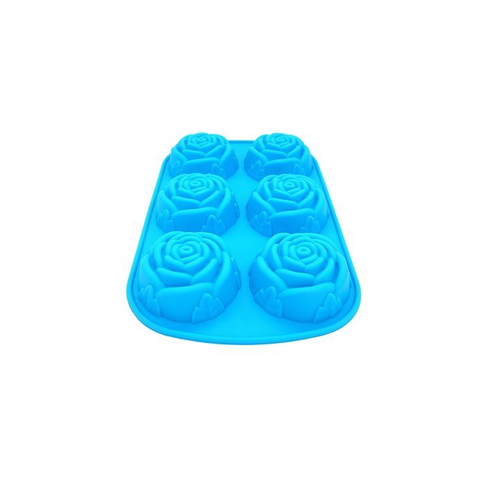 Blacklip Soap Cake Cupcake Muffin Dessert Silicone Mold for Homemade (Rose) N11