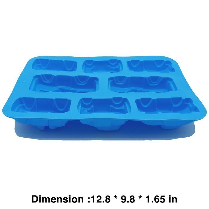 Silicone Cars Jello Chocolate Pudding Baking Mould Cake Decoration DIY Pan 8Cav N2