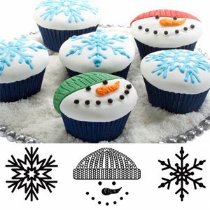 Autumn Carpenter Designs Cupcake Top Impression Mat Set - Winter