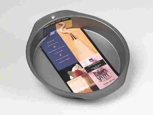 Baker'S Secret Round Cake Pan 9" X 1.47" Non Stick Gray N2
