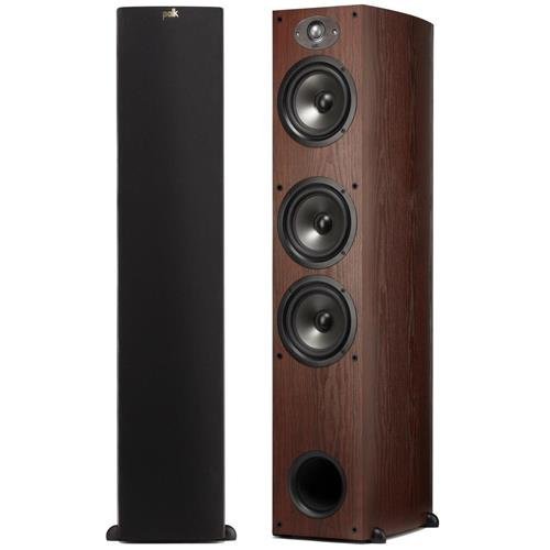 Polk Audio TSx330T 2x High Performance 2-Way Floorstanding Loudspeaker, 33Hz-25kHz, Single, Cherry