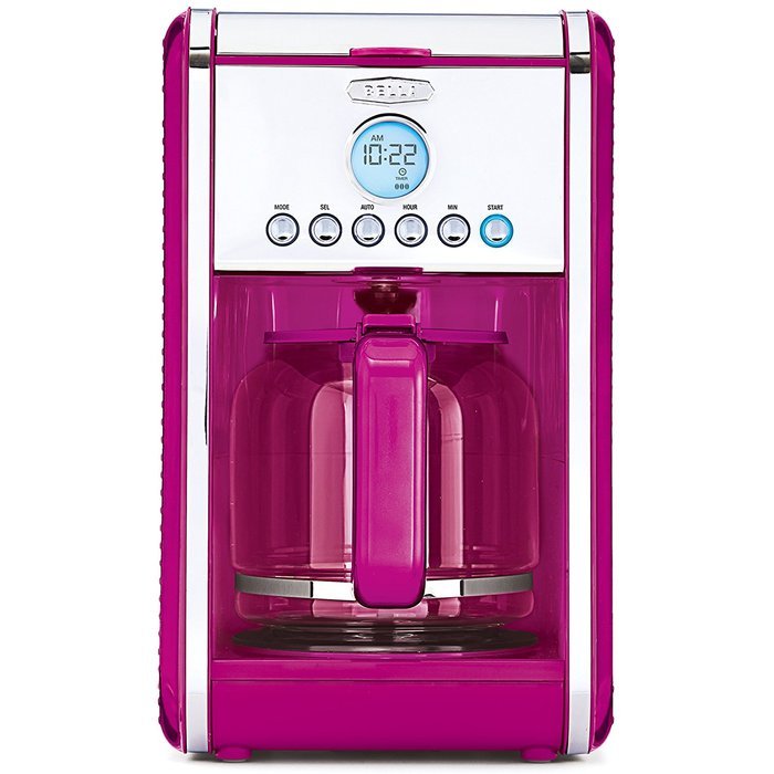 Bella Linea Collection 12-Cup Coffee Maker PINK N4