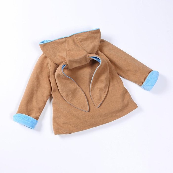 Coat,BeautyVan Baby Kid Girl Winter Clothes Rabbit Ears Jackets Hoody Coat Double Breasted Coat (5T, Beige) N9