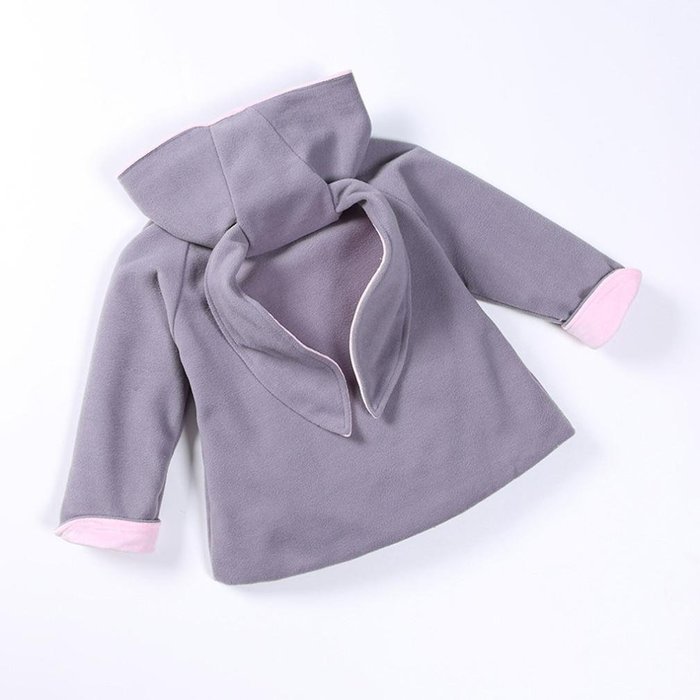 Coat,BeautyVan Baby Kid Girl Winter Clothes Rabbit Ears Jackets Hoody Coat Double Breasted Coat (5T, Beige) N10