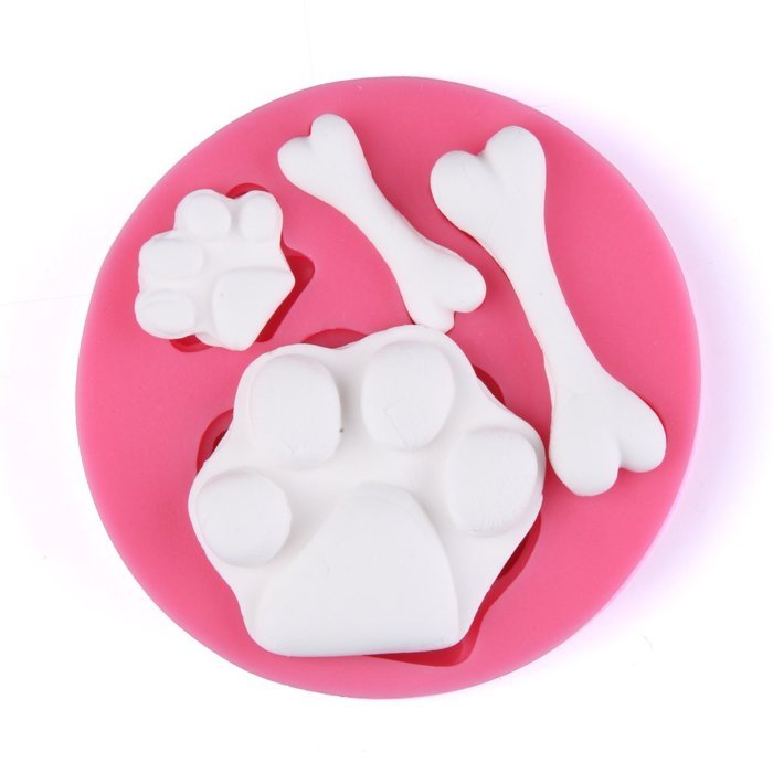 KookieMonsta Dog Bone Shapes Cupcake Top Decoration Small Pastry Mold for Cake Decoration N2