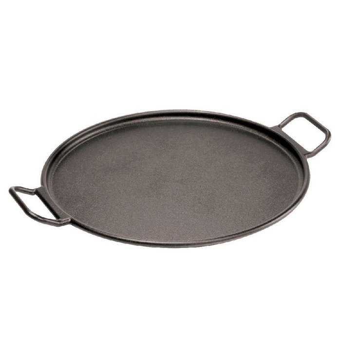 P14P3 Cast Iron Pizza Pan Black 14-inch N2