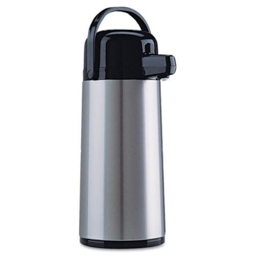 Direct Brew/Serve Insulated Airpot with Carry Handle, 2200mL, Stainless Steel