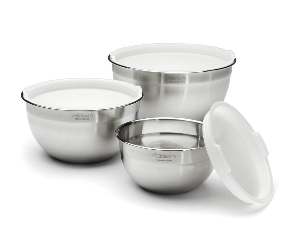 Cuisinart Stainless Steel Mixing Bowls Set of 3 N2
