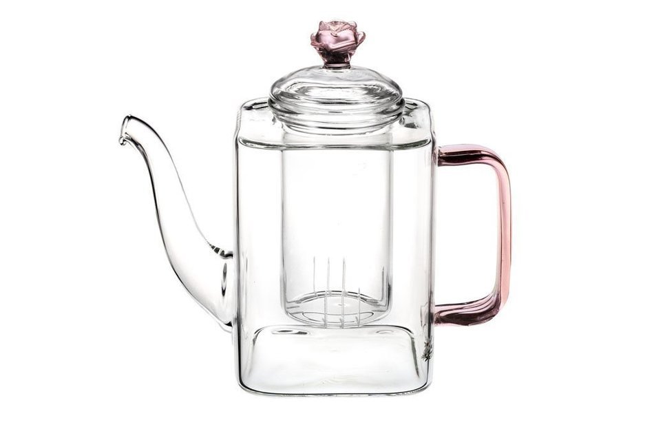 Tea gift Glass Teapot Duo, 16oz/470ml with Fab Flowering Tea (2 Blooms) N35