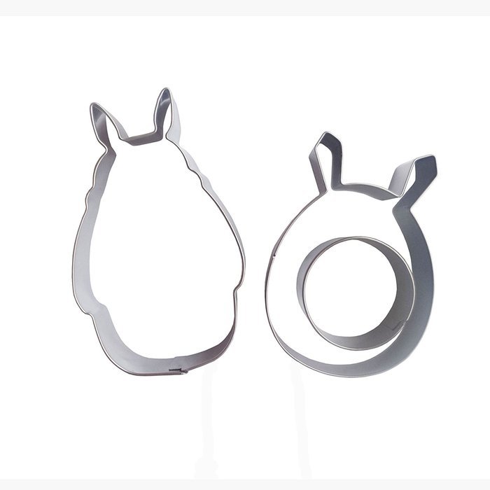 Yunko 2pcs Totoro My Neighbor Movie Stainless Steel Cookie Cutter Fondant Cutter Cake Cake Decoration Tools Set