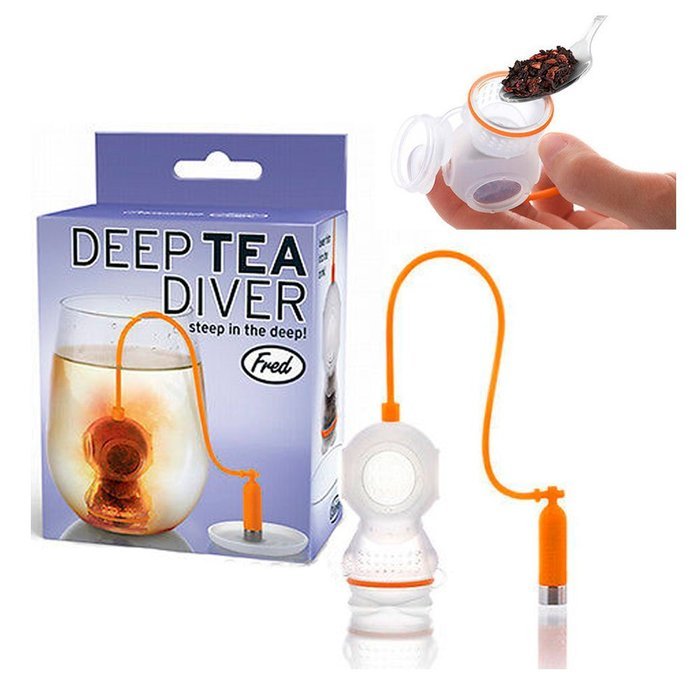 Deep Tea Diver Infuser Loose Leaf Strainer Bag Mug Filter Spice Fred Friends !! N3