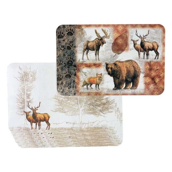 First Frost Lodge Reversible Decofoam Placemats (Set of 6)