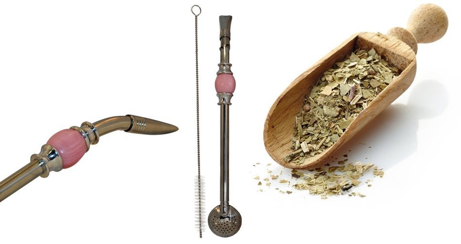 Easy Clean Yerba Mate Bombilla for Gourd Drinking Straw with Cleaning Brush and Removable Filter Head N10