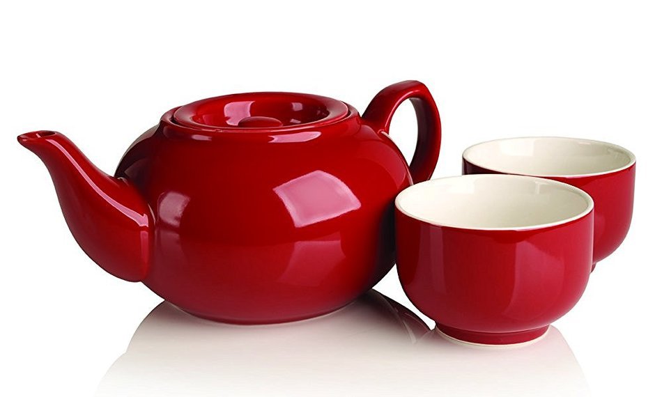 Adagio Teas PersonaliTea 24-Ounce Ceramic Teapot with Infuser Basket - 2 Pack (cups not included) N5