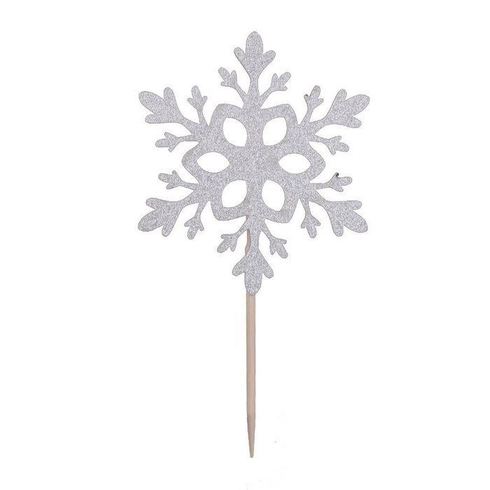 Paper Snowflake Cake Topper Wedding Decoration Birthday Party Favor Pack of 10 N7