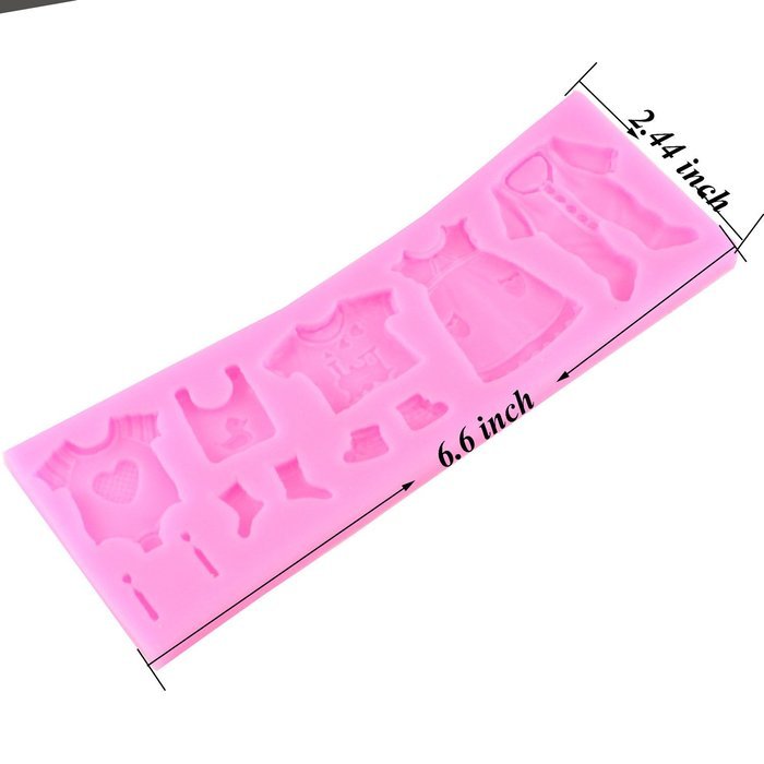 DIY Fondant Cake Lace Mold Baby Clothes Washing Line Silicone Molds Sugar Craft Mold Cake Decorating Ct394 N6