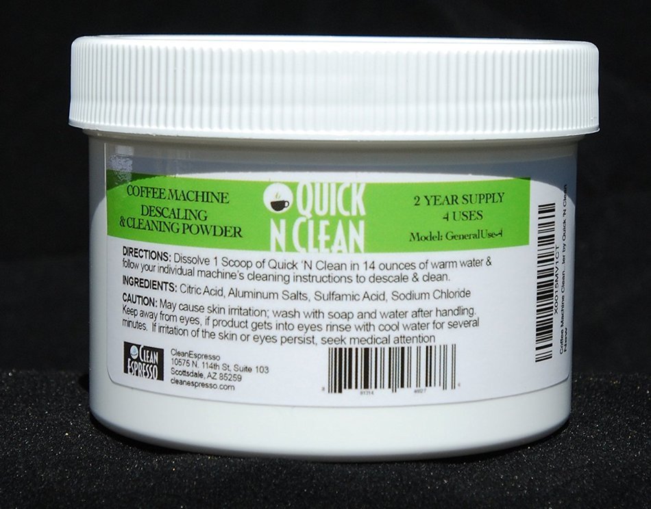 Coffee Machine Cleaner & Descaler by Quick 'N Clean N3