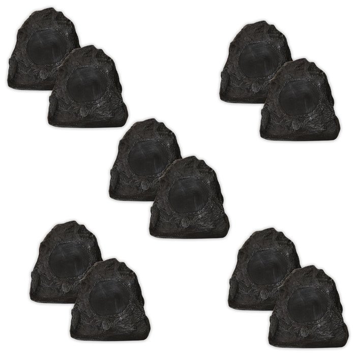 Acoustic Audio G4RS Granite Rock Speakers 5 Pair Pack Outdoor Weatherproof