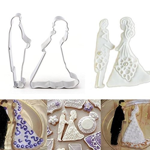 A&S Creavention Mix Romance Shape Cookie Cutters Molds, 6pcs N4