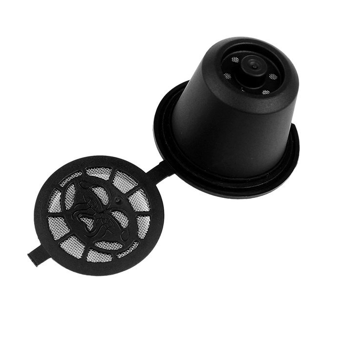 ONEVER 5pcs Reusable Coffee Capsules Cups Espresso Pods Filters For Nespresso Machines with 1pc Plastic Bonus... N9