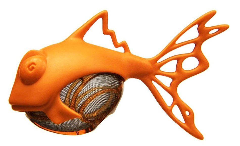 Medelco Dunkfish Tea Infuser, Orange