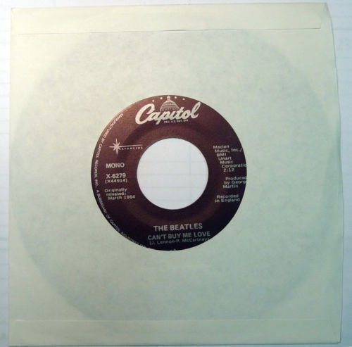 THE BEATLES " CAN'T BUY ME LOVE" 45 RPM Record Capitol Starline X-6279 !988 N2