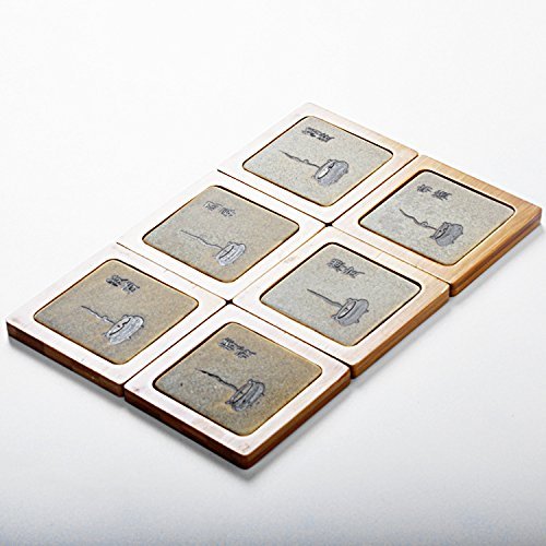 CCWY Stoneware manufacturers wholesale bamboo gongfu Tea Cup coaster Japanese creative tea saucer tea accessories... N5