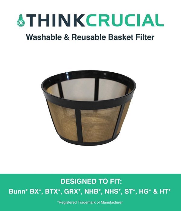 Bunn Replacement Washable Basket Coffee Filter Fits Models:BX, BTX, GRX, NHB, NHS, ST, HG & HT, Designed & Engineered... N2
