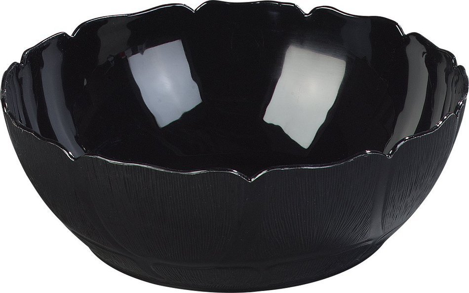 Carlisle 691703 Petal Mist Polycarbonate Bowl, 9.8 qt. Capacity, 15 x 5.18", Black (Case of 4) N3