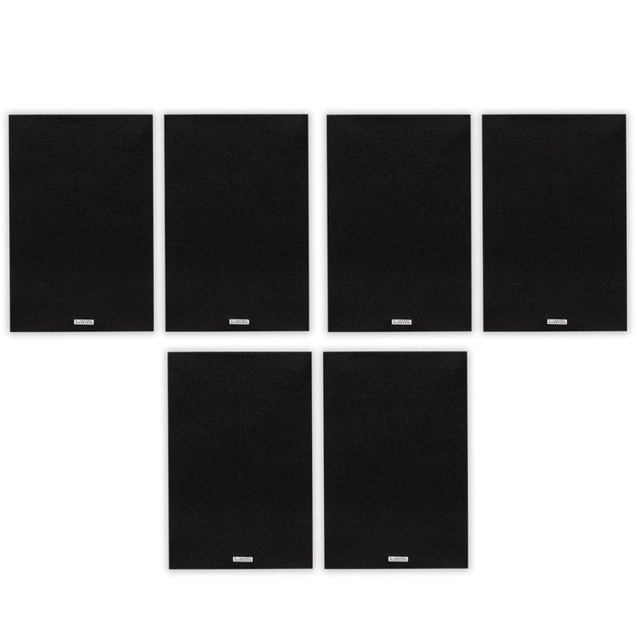 Acoustic Audio PSS-62 Bookshelf 6.5" Speakers 450 Watt 2 Way Home Theater Audio 3 Pair Pack PSS-62-3PR