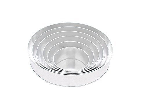 1 X 6 Tier Round Multilayer Wedding Birthday Anniversary Cake Baking Pans - Cake Tins N2