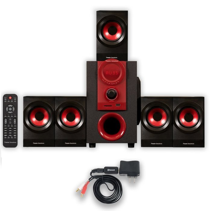 Theater Solutions TS521 Home Theater 5.1 Speaker System Powered with Bluetooth