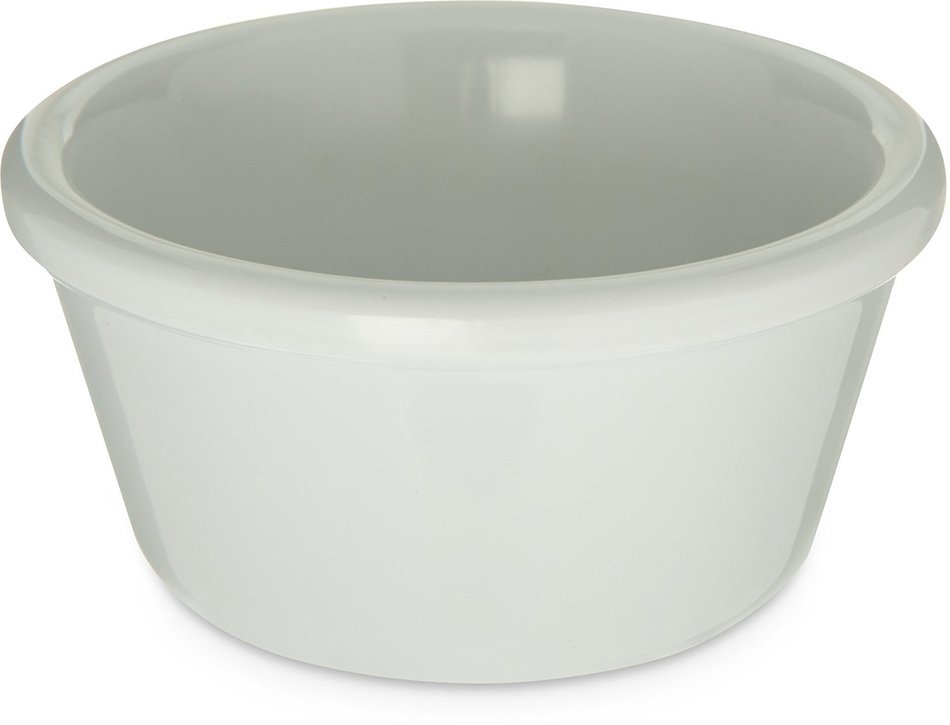 Carlisle S28002 Melamine Smooth Ramekin, 3-Ounce Capacity, 1.43" Height, White (Case of 48) N2