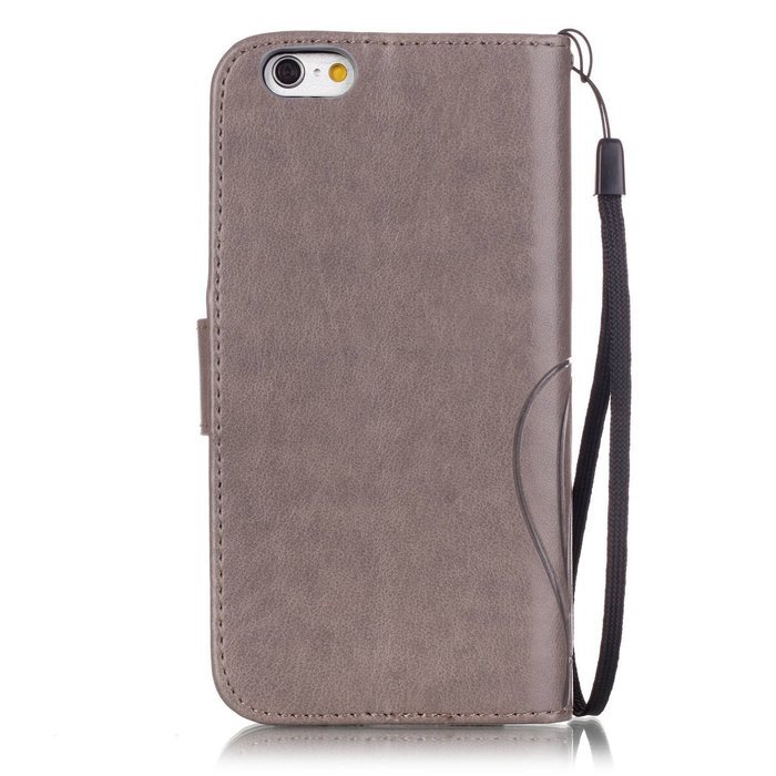 iPhone 7 Case,PHEZEN Embossed Flower Butterfly PU Leather iPhone 7 Wallet Case [Magnetic Closure] [Credit Card... N36