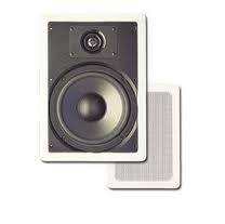 Pinnacle Speakers 8-Inch 2-Way In-Wall Speakers with Pivot Mount Tweeters (White) (Discontinued by Manufacturer)