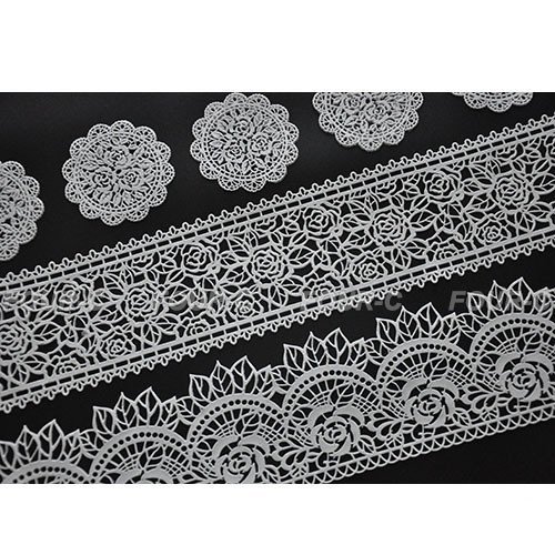Anyana Lace Silicone Mat Silicone Mold Cake Decorating Supplies Color Pink Pastry Gum Pastry Tool Kitchen Tool... N3